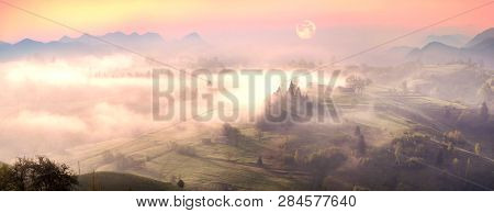 Lazeyschina Lazeshchyna Village In The Mist