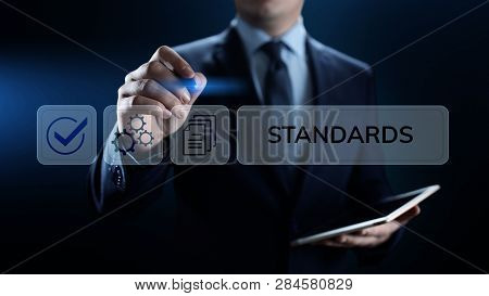 Standards Quality Assurance Control Standardisation And Certification Concept.