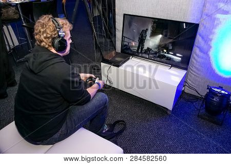 Gamers At Play Station Ps4 Launch Event