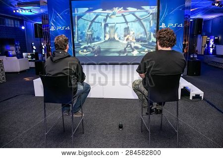 Gamers At Play Station Ps4 Launch Event
