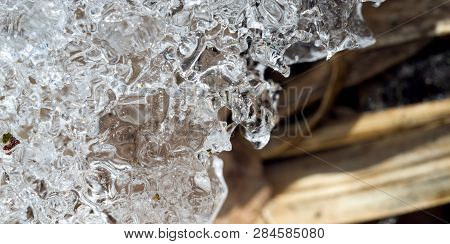 The End Of Winter, Spring Comes, Snow And Ice Melt