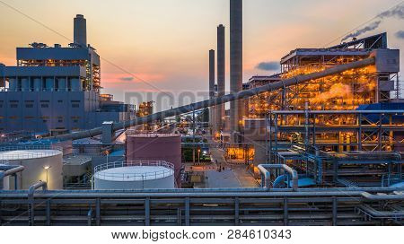 Steel Plant, Metallurgical Plant, Metallurgical Steelmaking Factory.