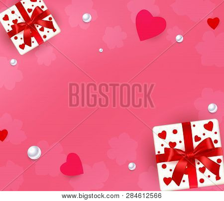Beauty Greeting Card For March 8- Women's Day, Mother's Day, Valentine's Day. Invitation Design Temp