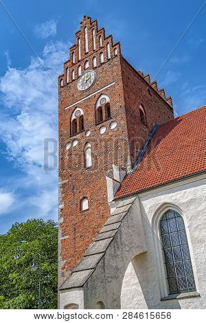 Saint Marys Is An Old Medieval Church In The Swedish Town Of Ahus.