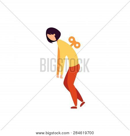 Chronic Tiredness. Fatigued Woman. Chronic Tiredness. Woman With Extreme Fatigue