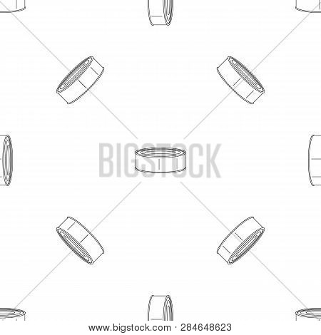 Fish Tomato Tin Can Pattern Seamless Vector Repeat Geometric For Any Web Design