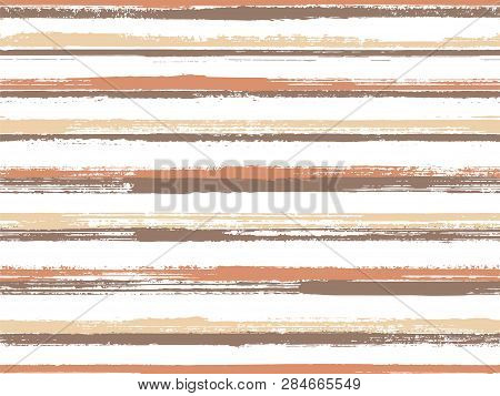 Stripes Watercolor Paintbrush Seamless Vector Pattern. Simple Backdrop Grafitti. Distressed Watercol