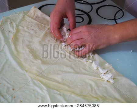 She Prepares A Woman Cheese Patty. She Prepares A Woman Cheese Patty.
