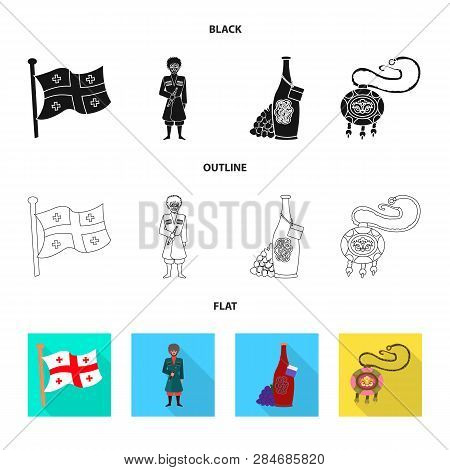 Isolated Object Of Culture And Sightseeing Logo. Collection Of Culture And Originality Stock Vector 