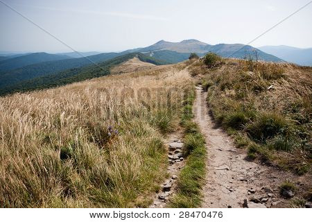 Bieszczady 山の南の東のポーランド