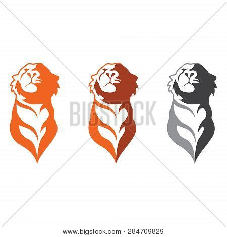 Tiger Head Simple Animal Logo Symbol Illustration