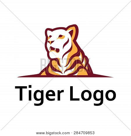 Luxury Tiger Strong Predator Animal Logo Template