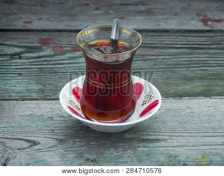 Istanbul. Turkish Tea, Spring, Bosphorus, Istanbul Historical Monuments And Culture