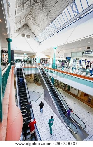 Inside Interior Of Alberton City Mall In Johannesburg