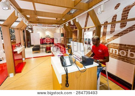 Inside Interior Of A Virgin Mobile  Store