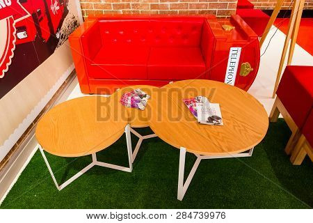 Inside Interior Of A Virgin Mobile  Store