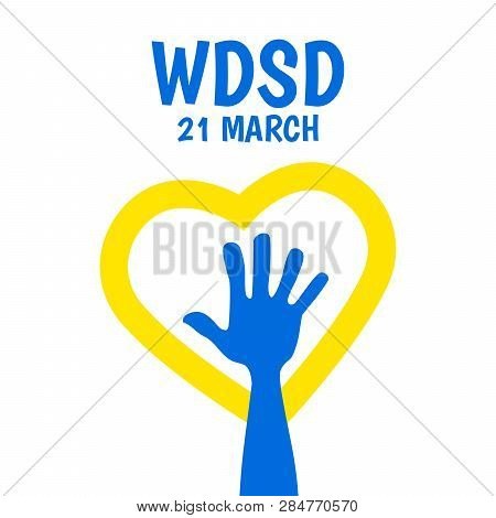Vector Illustration On The Theme World Down Syndrome Day