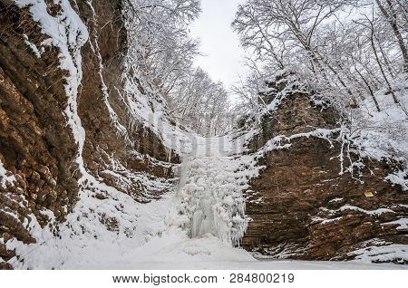The Rufabgo Falls Near The Hadzhoksky Tesnina. Republic Of Adygea