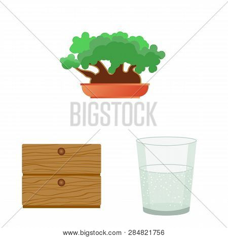 Isolated Object Of Dreams And Night Logo. Set Of Dreams And Bedroom Vector Icon For Stock.