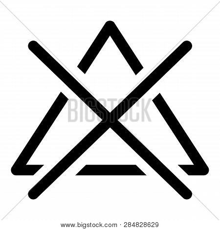 Do Not Bleach Icon. Outline Do Not Bleach Vector Icon For Web Design Isolated On White Background