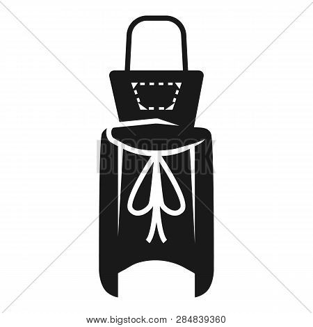 Female Apron From Behind Icon. Simple Illustration Of Female Apron From Behind Vector Icon For Web D
