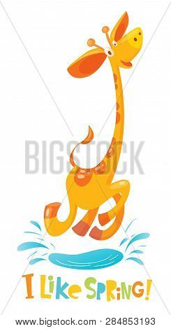 I Like Spring Vector Illustration With Funny