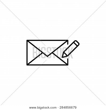 Compose Edit Write Outline Icon. Signs And Symbols Can Be Used For Web, Logo, Mobile App, Ui, Ux