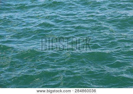 Wavelet On The Sea In Brittany In Summer