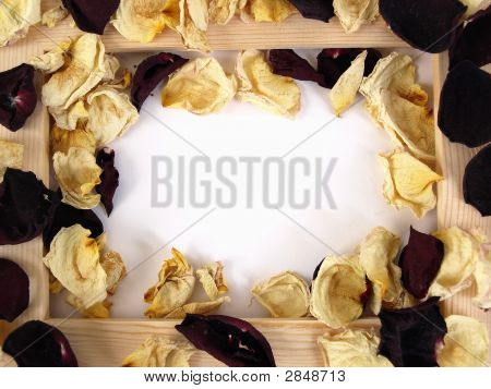 Cornice rosa petalo