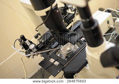 Laboratory Microscope. Scientific And Health Care Research