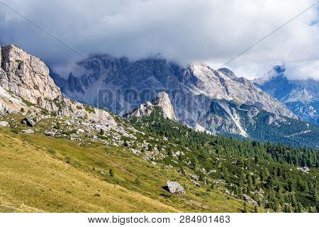 Italy Dolomites Moutnain - Passo Di Giau In South Tyrol