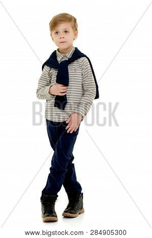 A Little Boy Of School Age Thought About It. The Concept Of The Childs Intellectual Development, Thi