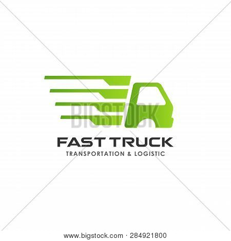Delivery Services Logo Design. Courier Logo Design Template