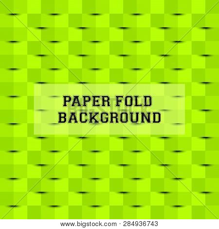 Green Abstract Paperfold Vector Background - This Green Abstract Paperfold Vector Background Can Be 