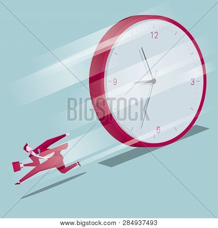 Race Against Time. A Businessman Get Away.
