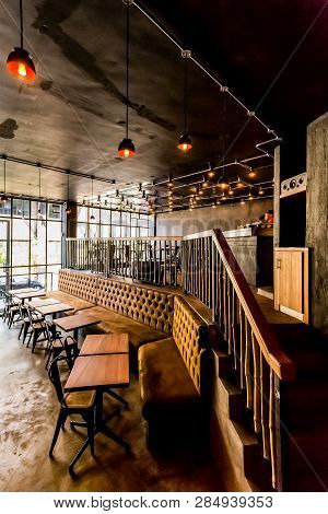 Inside Interior Of A Retro Sushi Restaurant