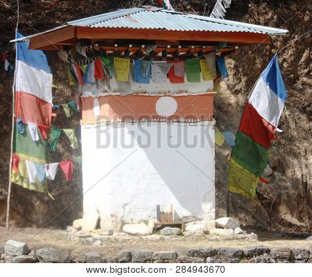 Sputa Build In The Memory Of Gasa Lami Singye ( A Bhutanese Romeo And Juliet) On The Way To Gasa Nea