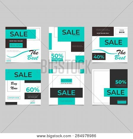 Social Media Banner For Brochure Design. Trendy Vector Illustration. Social Network Photo Frame. Vec
