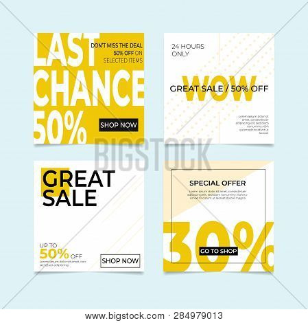 Social Media Banner For Brochure Design. Trendy Vector Illustration. Social Network Photo Frame. Vec