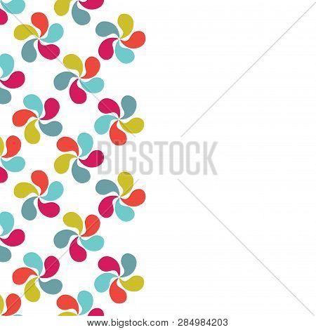 Floral Background. Natural Ornament. Invitation Card. Leaflet With Empty Space For Text.