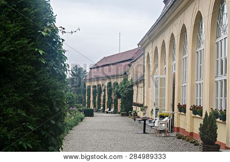 Detail From Outdoor Garden Of The Old Palace Brukenthal Avrig.