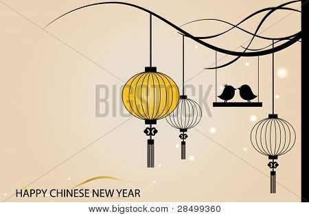 Tündér-fények. Nagy hagyományos kínai lampion hozza jó szerencse és a béke ima alatt Chine