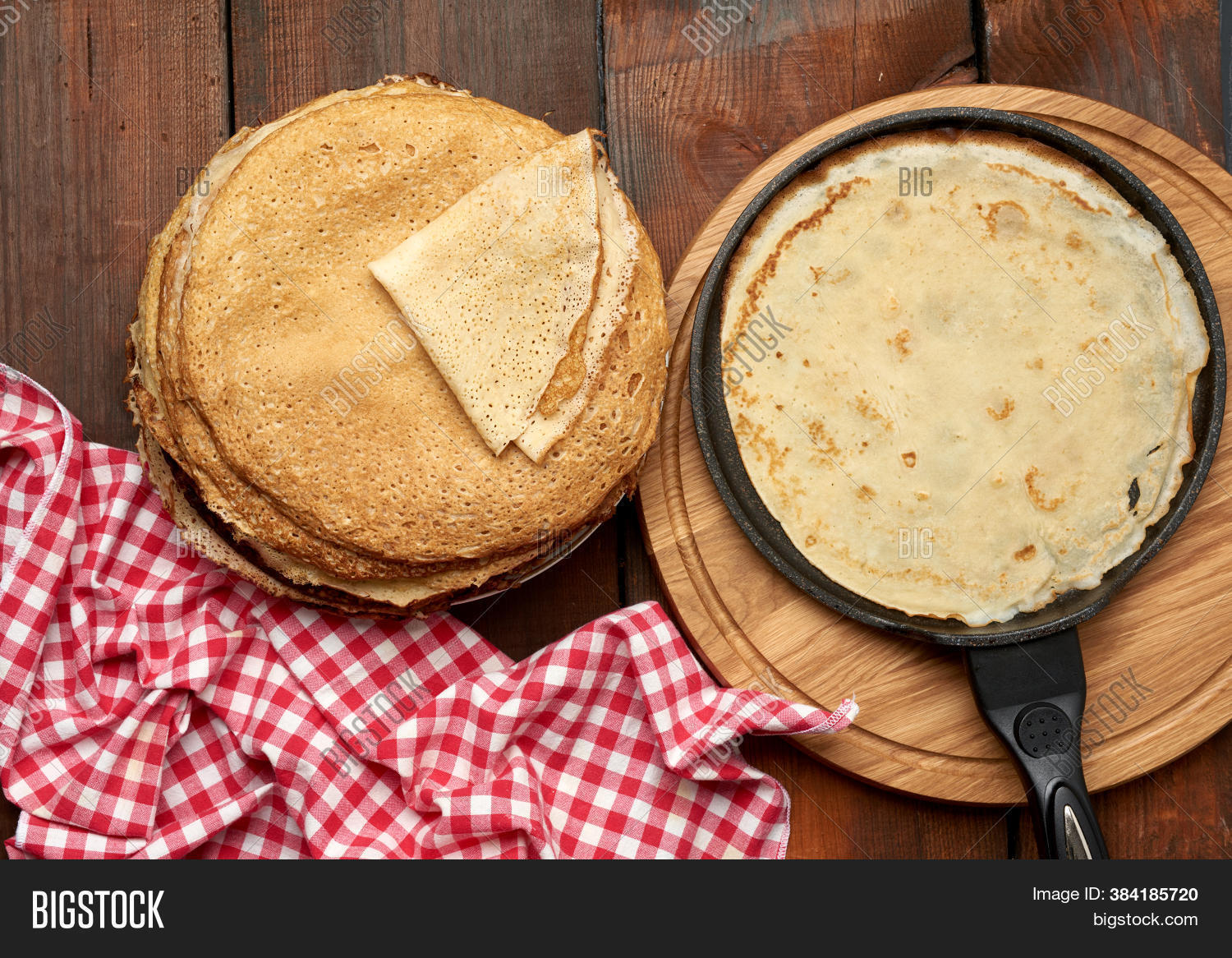 Fried Round Pancakes Image & Photo (Free Trial) Bigstock