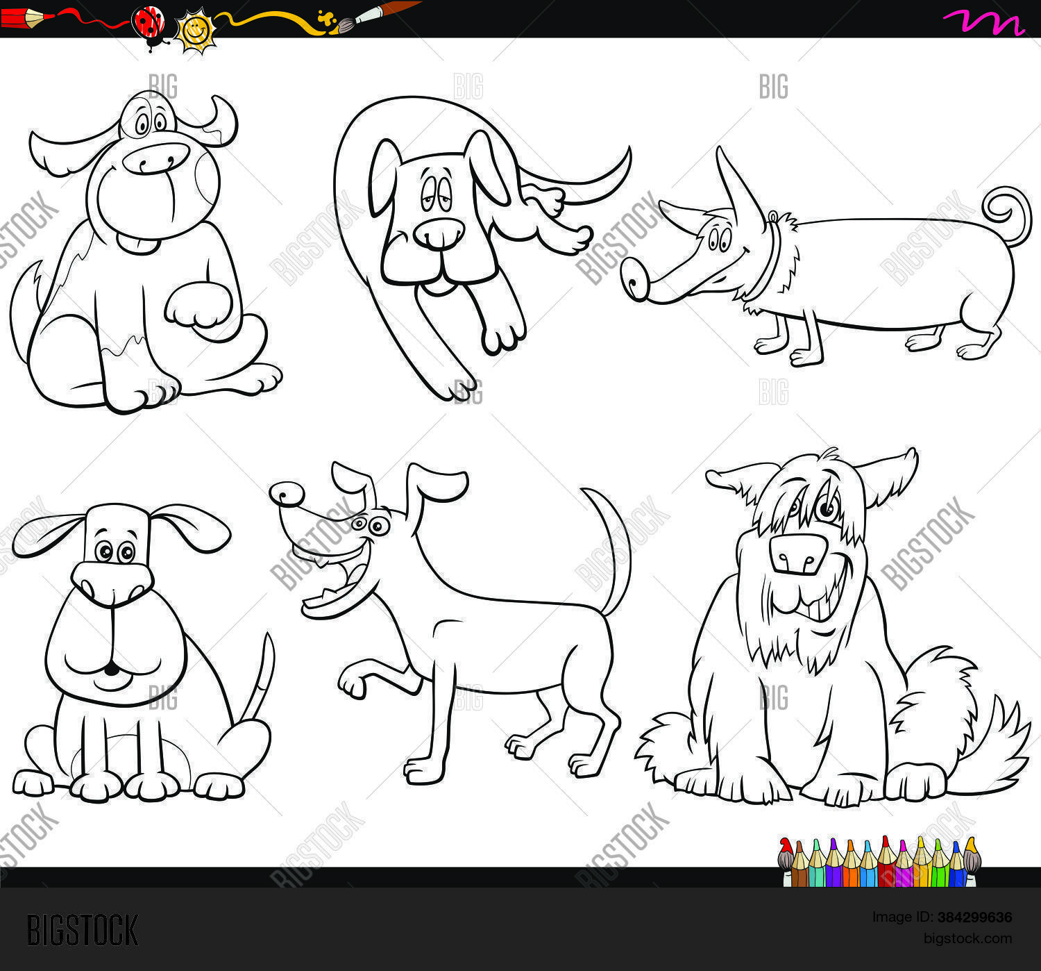 Black White Cartoon Vector & Photo (Free Trial) Bigstock