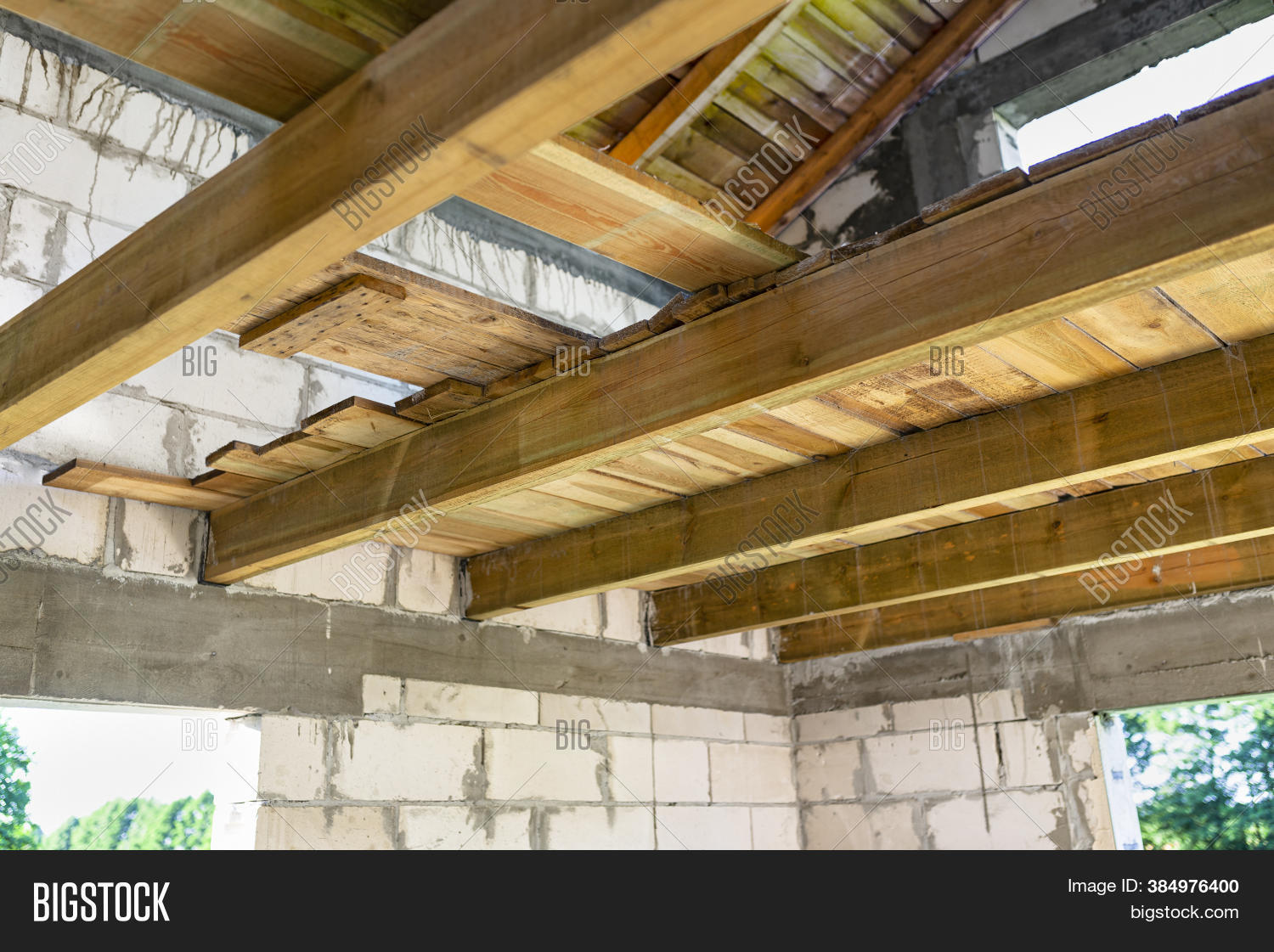 Wooden Joists Prepared Image & Photo (Free Trial) Bigstock