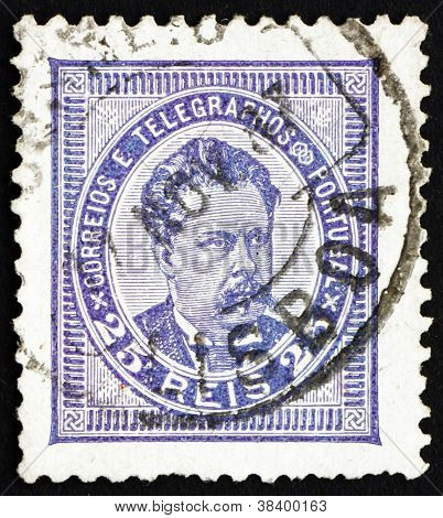 Poštovní známka Portugalsko 1887 král Luiz, krále Portugalska