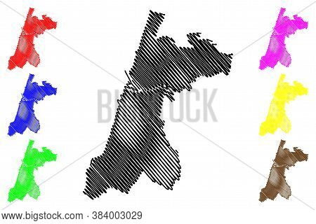 Tel Aviv City (state Of Israel) Map Vector Illustration, Scribble Sketch City Of Tel Aviv-yafo Map
