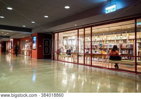 Taipei, Taiwan - Jan 23th, 2020: the eslite bookstore at Taipei City Mall at Taipei city, Taiwan, Asia