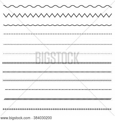 Set Line On White Vector & Photo (Free Trial) | Bigstock