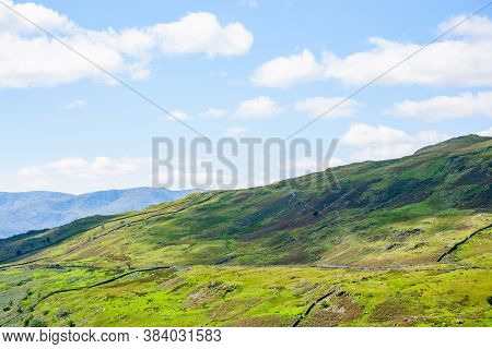 The Struggle Road At Kirkstone Pass Leading To Windermere Lake Ambleside Lake District England
